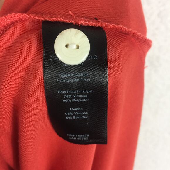 Rag & Bone Allegra Scoop-Neck Tank Midi Dress Size XS Coral Crepe Jersey - Picture 6 of 13